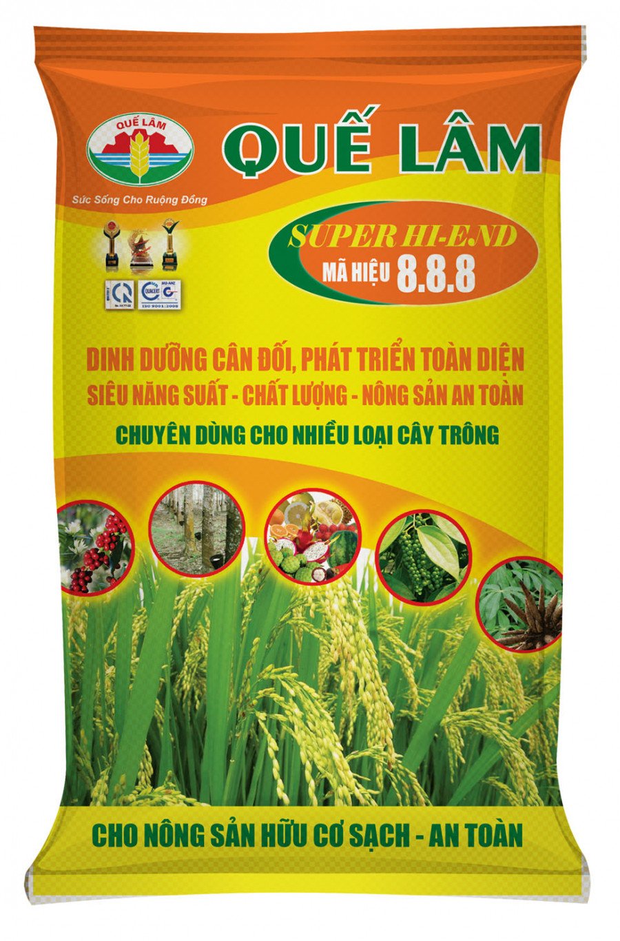 PHÂN HỮU CƠ VI SINH QUẾ LÂM 01 - SUPER HI-END 8.8.8