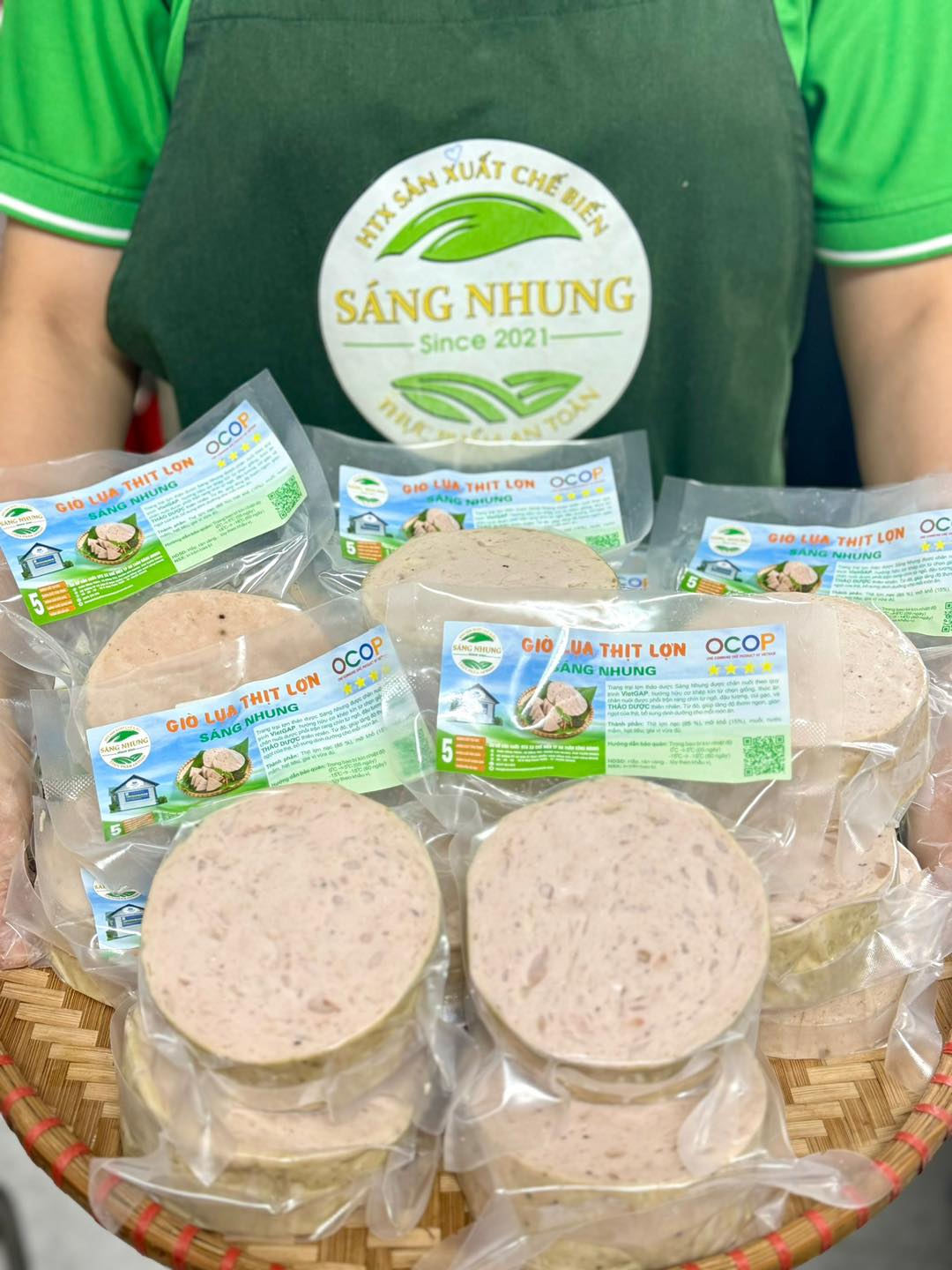 Giò lụa Thịt lợn Sáng Nhung