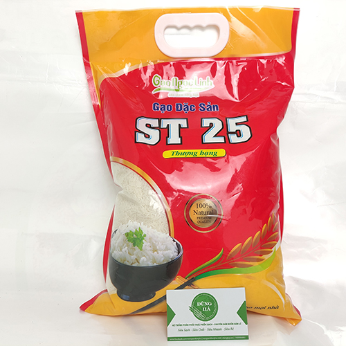 Gạo "Hạt ngọc Châu Long ST 24-ST25"